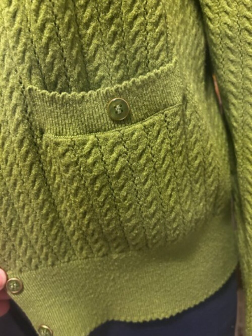 Green Cardigan - Free Assembly - Picture 4 of 5